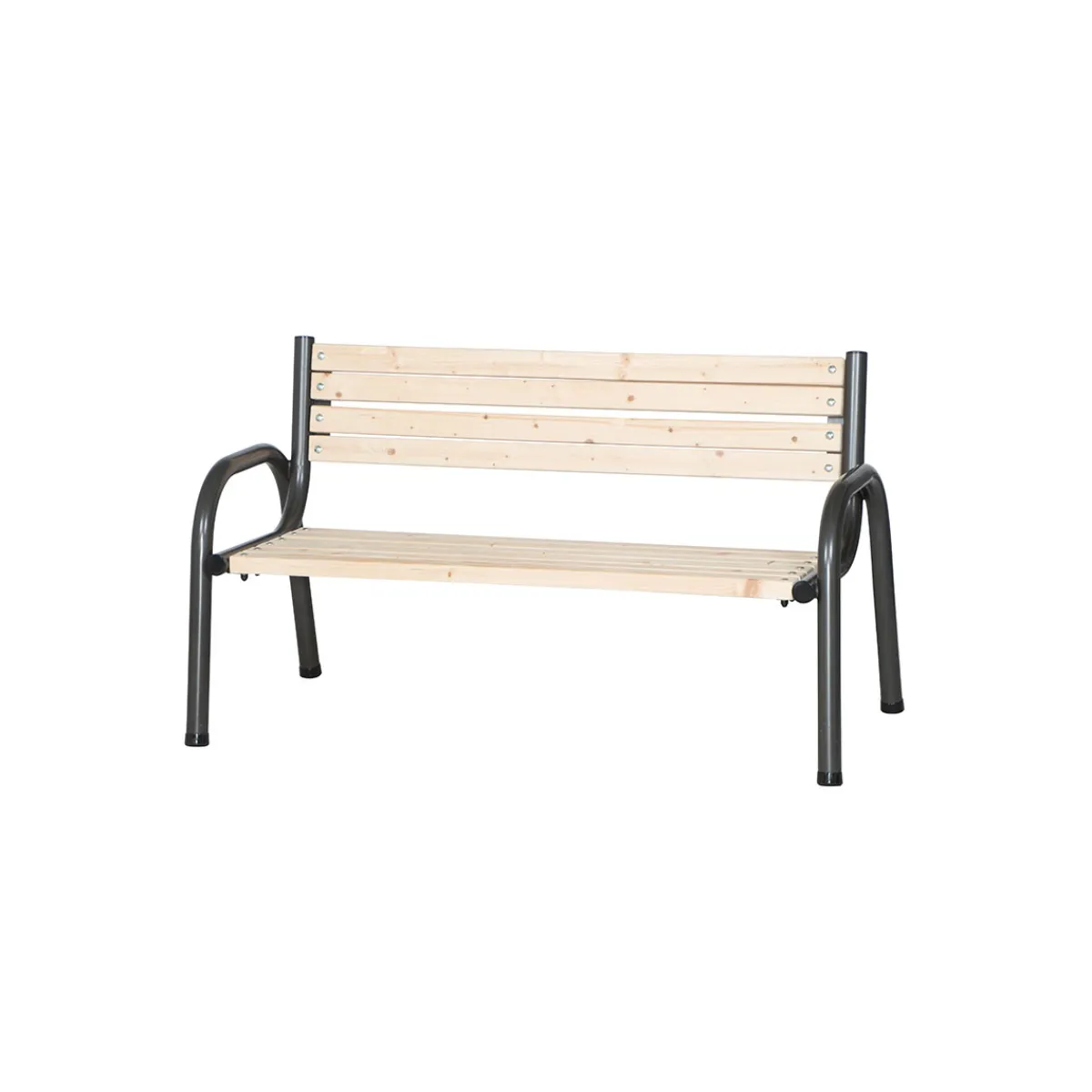 Bank „Park“ 3-Sitzer, 77x150x84 cm, anthrazit, Flächen aus Kiefernholz^ Discount