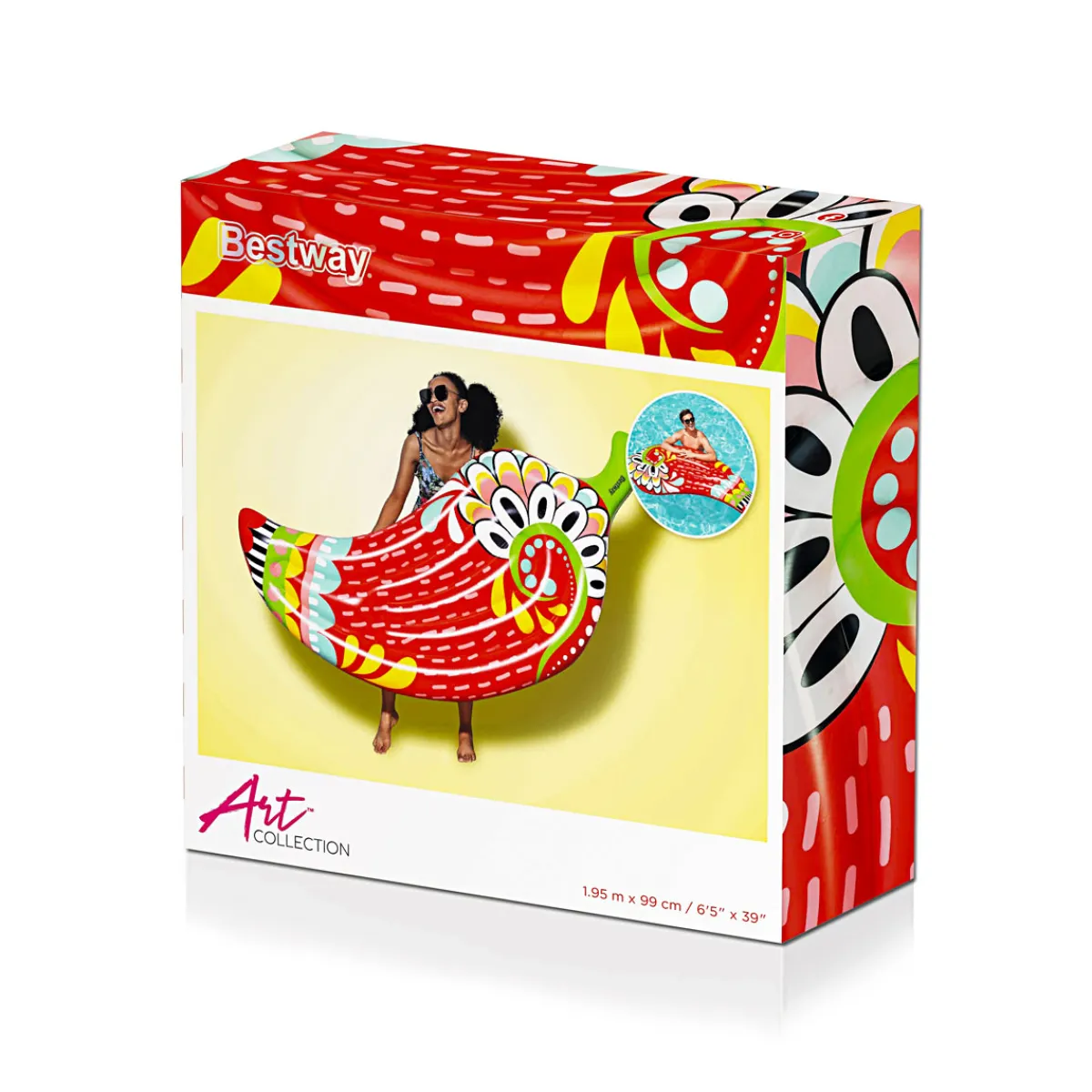 Bestway Luftmatratze Flirty Fiesta Paprika