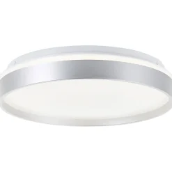 Brilliant Deckenleuchte Britt 33cm silber/weiß 22W 2300lm stufenlos dimmbar* Best