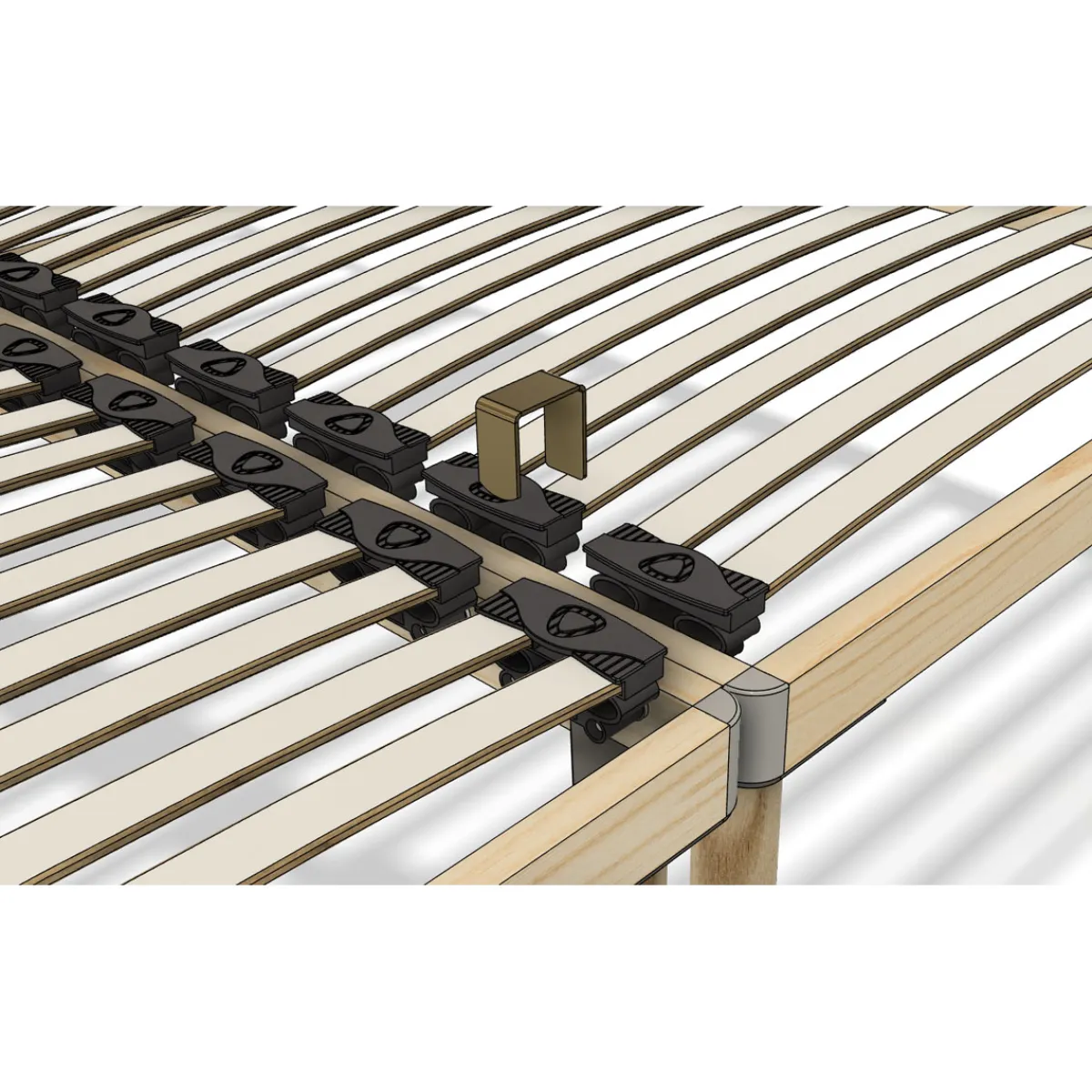 Bettgestell mit Lattenrost DORADO 90 x 200 cm^Coemo Online
