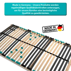 Coemo 7-Zonen Lattenrost DRÖMSON 28 Federleisten starr 90 x 200 cm