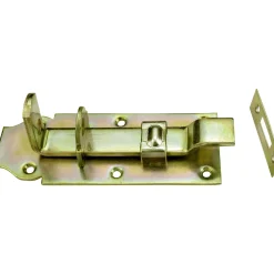 Schloßriegel gekröpft75 x 200 mm verzinkt gelb*Connex Online