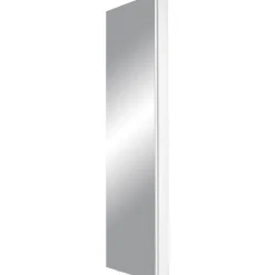 Drehschrank Ordnung mit Spiegelfront 50 x 195 x 18 cm weiß^ Outlet