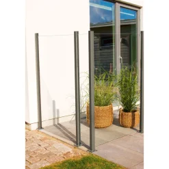Glas-Windschutz klar 97,6 x 160 cm^Durabil New