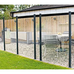 Glas-Windschutz klar 97,6 x 160 cm^Durabil New