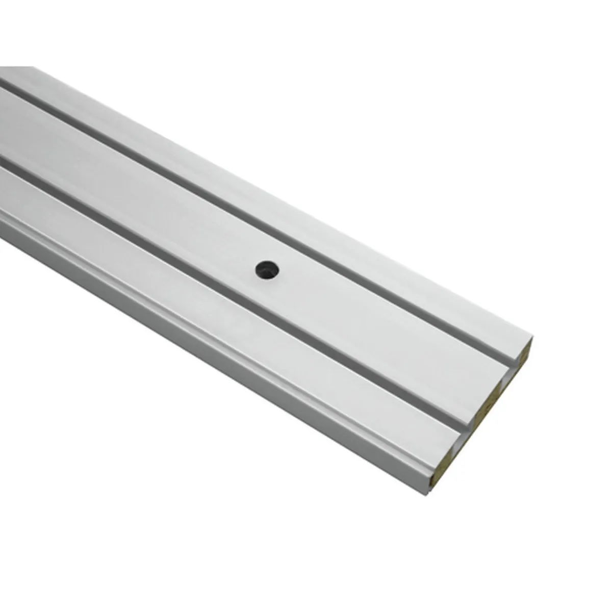 Vorhangschiene GE2 180 cm mit Profil für Blendenbefestigung weiß^Gardinia Discount