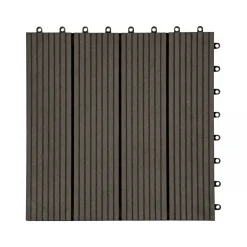 WPC-Klickfliese anthrazit 30 x 30 cm*Hartmann Online