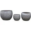 Haveson Pflanztopserie Glasierter Stein