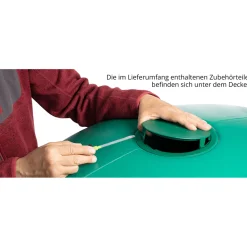 4rain Wandtank Slim 330 L dunkelgrün