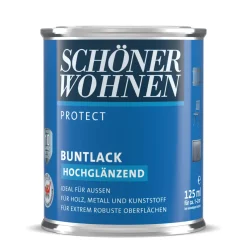 Buntlack Protect Cremeweiß hochglänzend 125 ml*Schöner Wohnen Farbe Hot