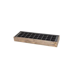 Anzuchtholzkiste 27er Topfplatte 50 x 16 x 6 cm*Siena Garden Discount