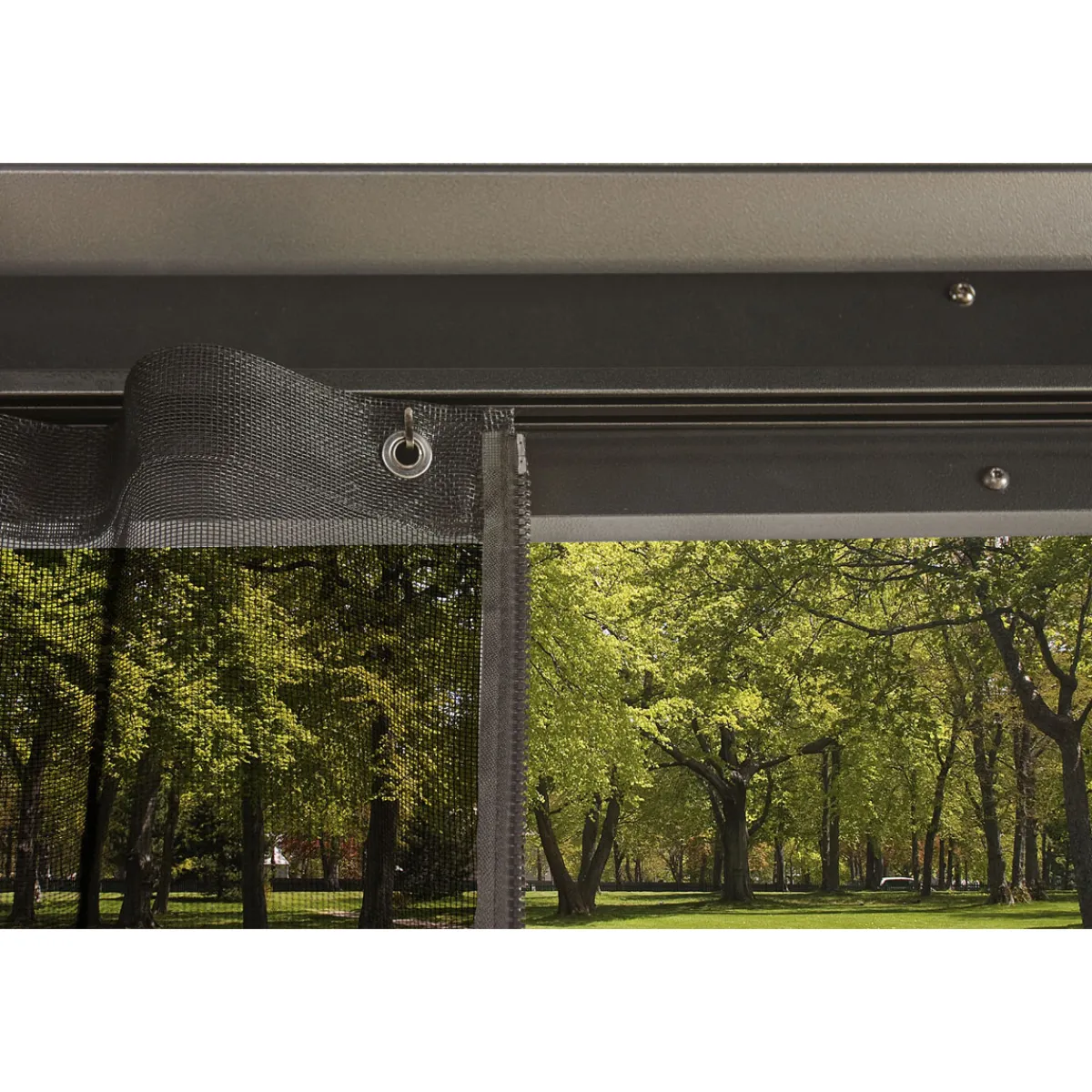 Pavillon Messina 1220 inkl. Moskitonetz 363x598x307,1cm Anthrazit*Sojag New