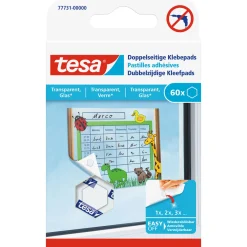 Doppelseitige Klebepads transparent 60 Stück*Tesa Discount