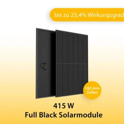 Balkonkraftwerk 800 Watt Full Black mit Halterung - 830 Wp APsystems Wechselrichter^VALE Outlet